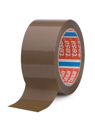 Banda adeziva maro 66m 75mm adeziv cauciuc sintetic TESA