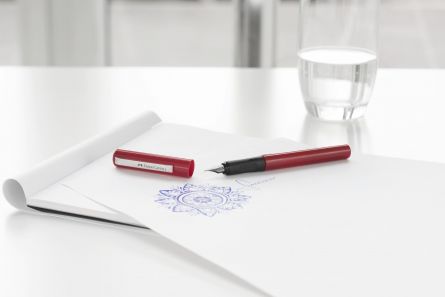 Blister Stilou Scolar Rosu + 6 Cartuse Faber-Castell