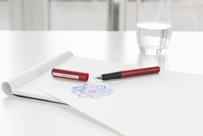 Blister Stilou Scolar Rosu + 6 Cartuse Faber-Castell
