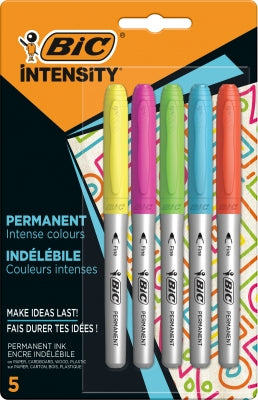 Marker permanent Marking Intense 5 culori/set Bic