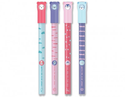 Pix cu gel, Adorable pet, capac totem Emoji, albastru, 0.5mm M&G