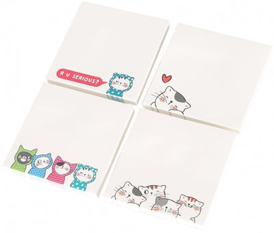 Notite adezive cu print So many cats, 76 x 76mm, 80 file/set M&G