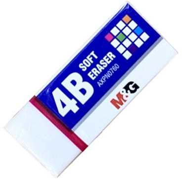 Guma de sters alba, moale, 42 x 18 x 11mm, M&G