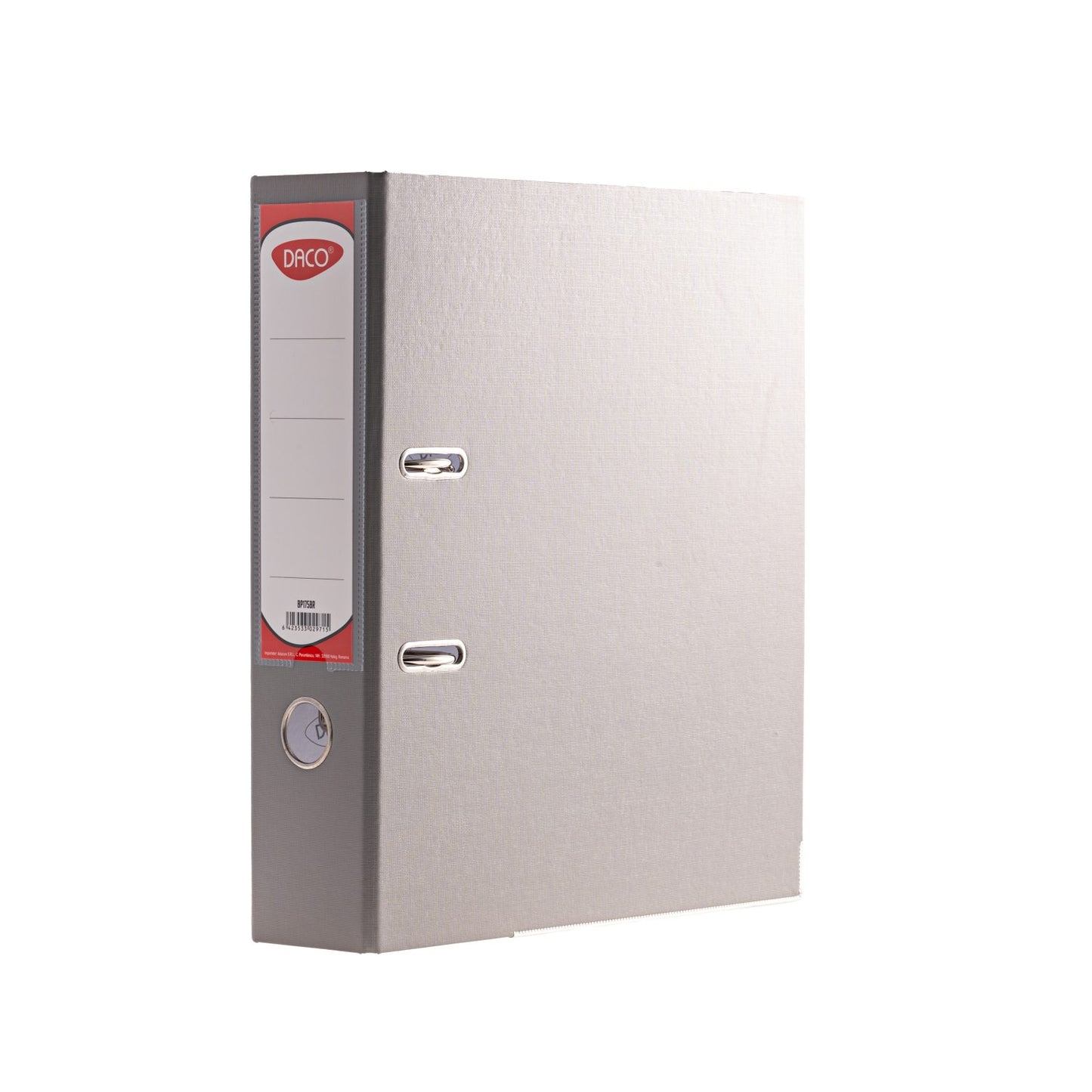 Biblioraft plastifiat 75 mm Gri DACO