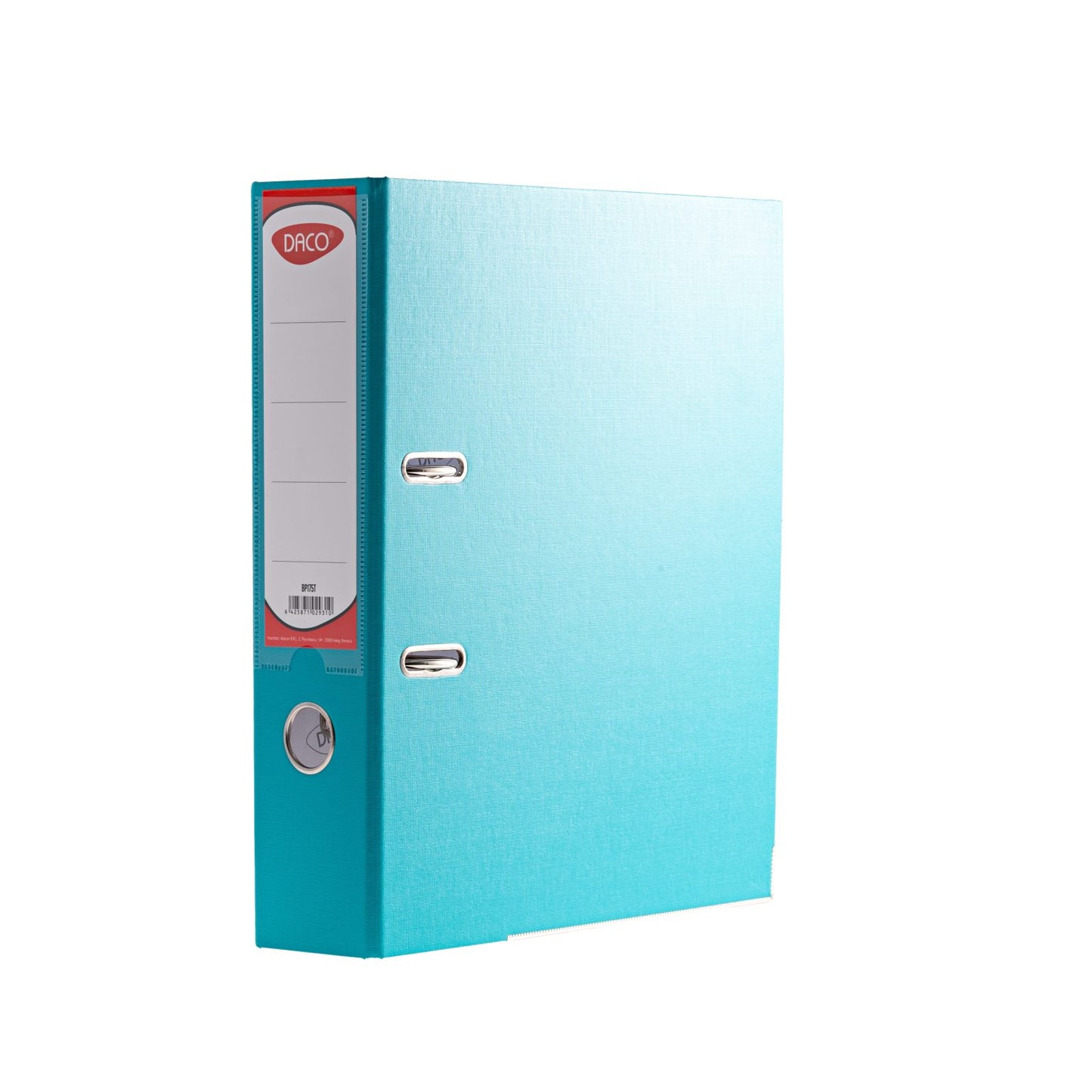 Biblioraft plastifiat 75 mm Turcoaz DACO