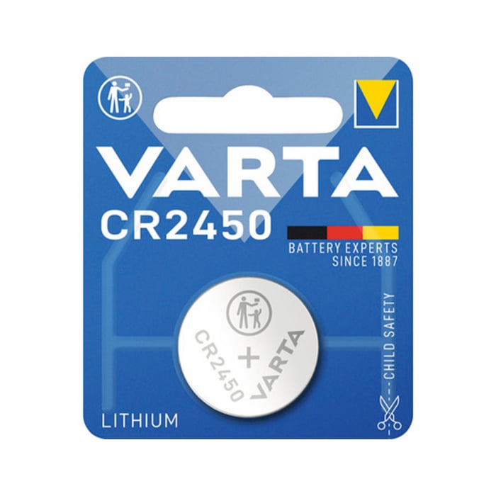 Baterie litiu CR2450, 3V, 24x5 mm, 1 buc