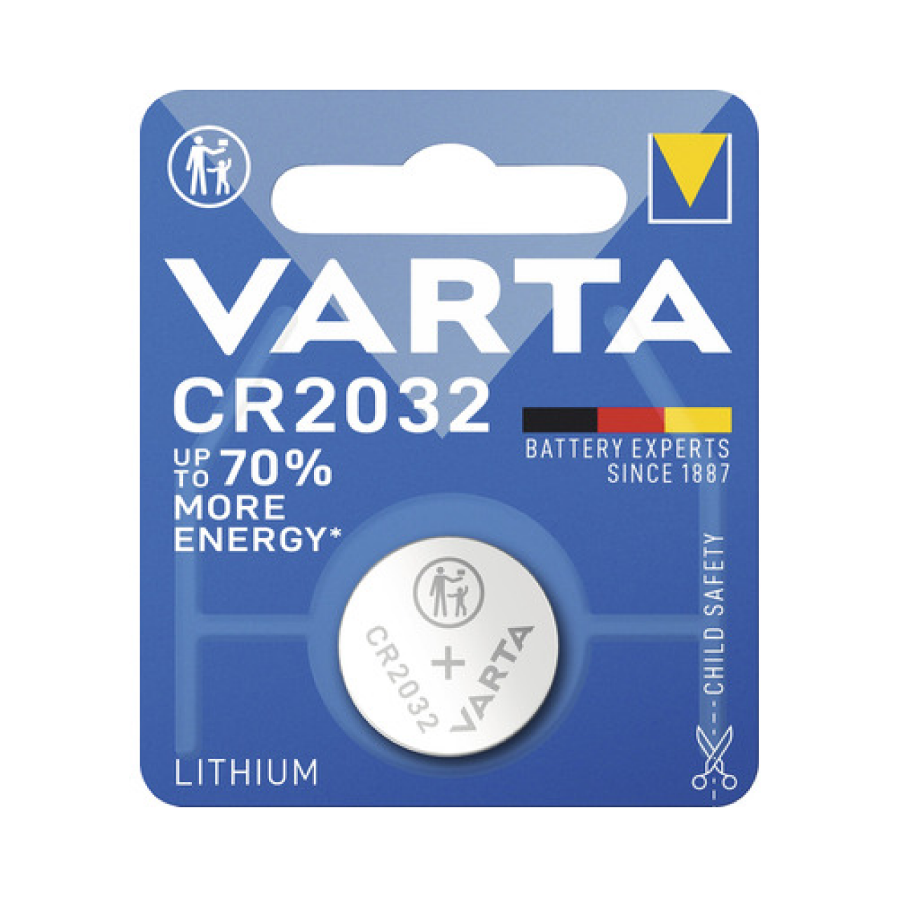 Baterii litiu-ion CR2032, 1 buc/blister