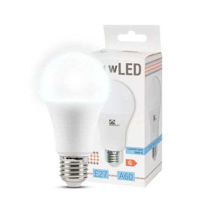 Bec LED A60 11W E27 6400K, Homelight