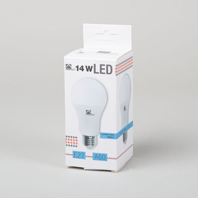 Bec LED A60 14W E27 6400K, Homelight