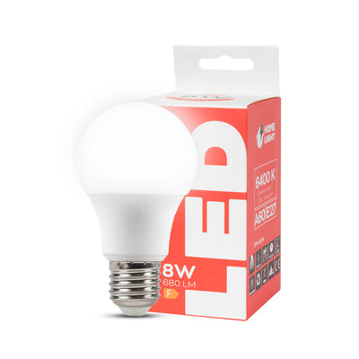 Bec LED A60 8W E27 6400K, Homelight