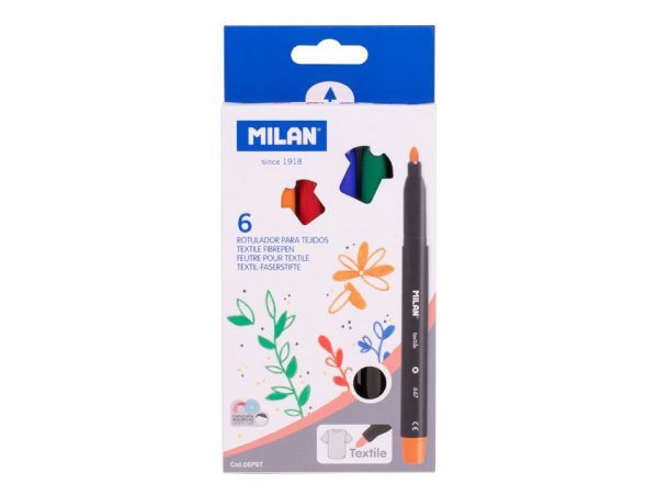 CARIOCA 6 CULORI PENTRU TEXTILE MILAN 06P6T