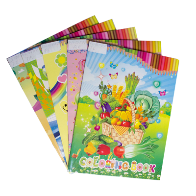 Caiet de colorat A4 + stickere, 16 file