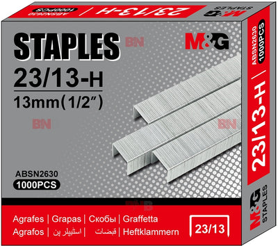 Capse heavy duty 23/13, 1000 bucati/cutie M&G