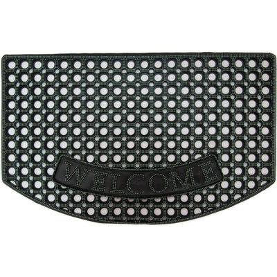 Covor intrare dreptunghiular cauciuc cu gauri 73x43cm