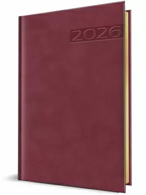 Agenda Herlitz datata 2026, A5, 352 pagini, coperta din piele sintetica, Premium Deluxe Teano