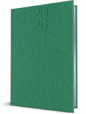 Agenda Herlitz datata 2026, A5, 352 pagini, coperta din piele sintetica, diverse culori Premium Deluxe Bard