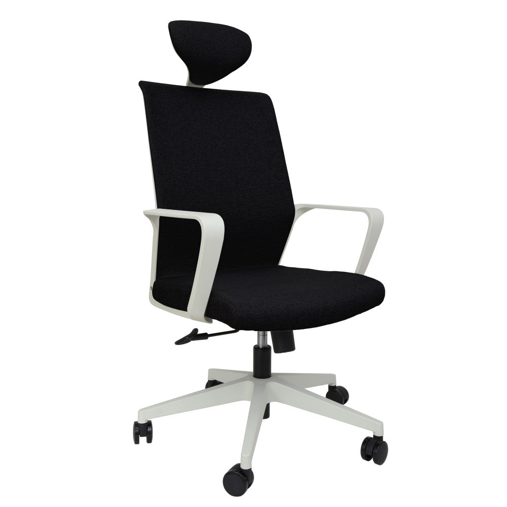 Scaun de birou mesh HIRO H - alb/negru