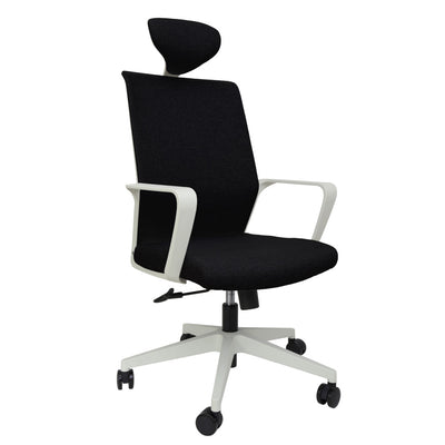 Scaun de birou mesh HIRO H - alb/negru