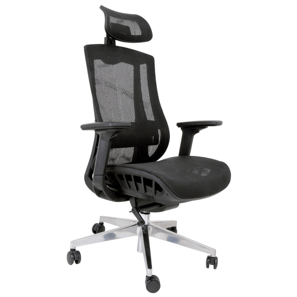 Scaun de birou mesh LYON LUX - negru/negru