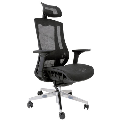 Scaun de birou mesh LYON LUX - negru/negru