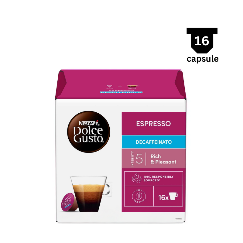 Cafea capsule Nescafe Dolce Gusto Espresso Decaffeinato 6 Capsule