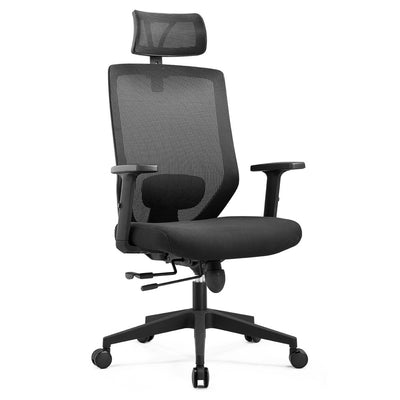 Scaun de birou mesh NICE H - negru/negru