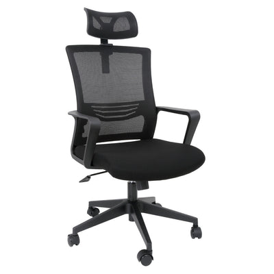Scaun de birou mesh PARIS H - negru/negru