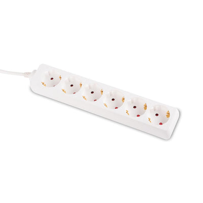 Prelungitor electric interior 1.5 metri, 6 prize, cablu 3x1 mm?