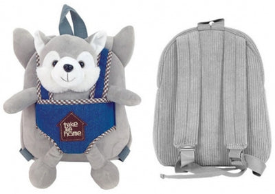 Ghiozdan gradinita gri Baby Animals Dog S-Cool