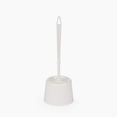 Set toaleta cu perie si suport plastic rotund