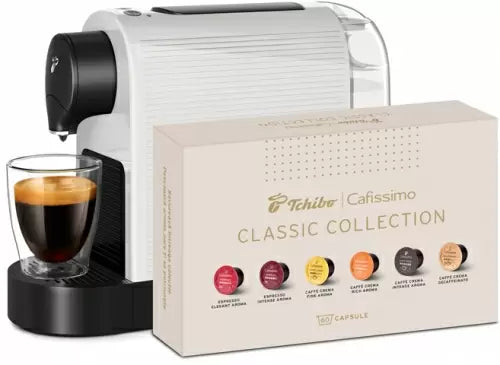 Espressor capsule Tchibo Cafissimo Pure Plus, white + set 60 capsule cafea Tchibo Classic Collection