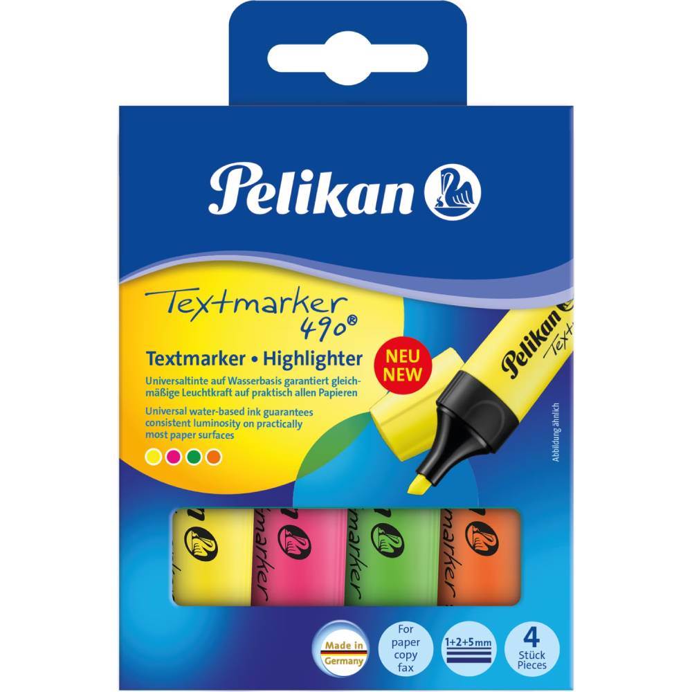 Textmarker set 4 culori Pelikan