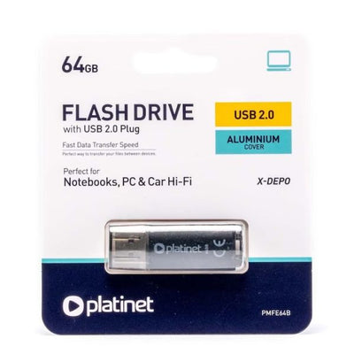 USB 2.0  Flash Drive 64GB Platinet
