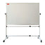 Whiteboard magnetic rotativ cu 2 fete, rama aluminiu si suport mobil 120*180 cm EVOffice