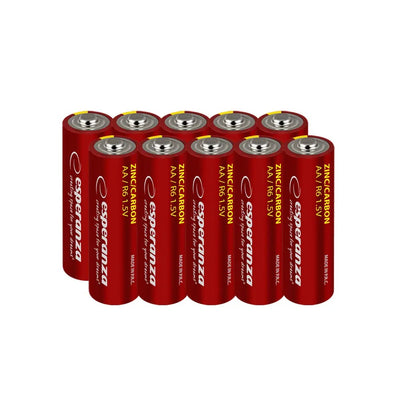 Baterii zinc R6/AA, 10 buc/blister