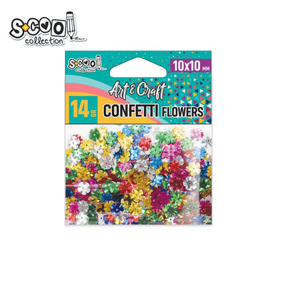 Accesorii craft, confetti floricele, 1 cm, 14 gr - S-COOL