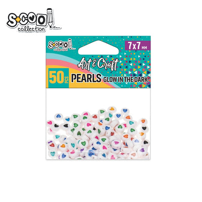 Accesorii craft, margele fosforescente, 50 buc/set - S-COOL