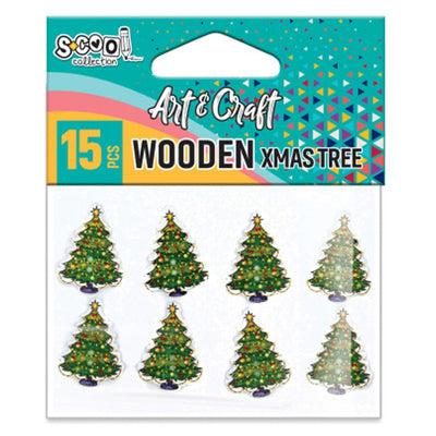 Accesorii craft, Pom Craciun din lemn - S-COOL