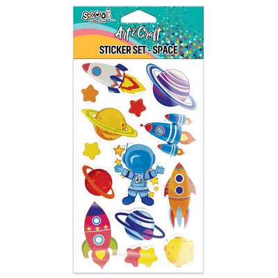 Accesorii craft, stickere 3D, Spatiu - S-COOL