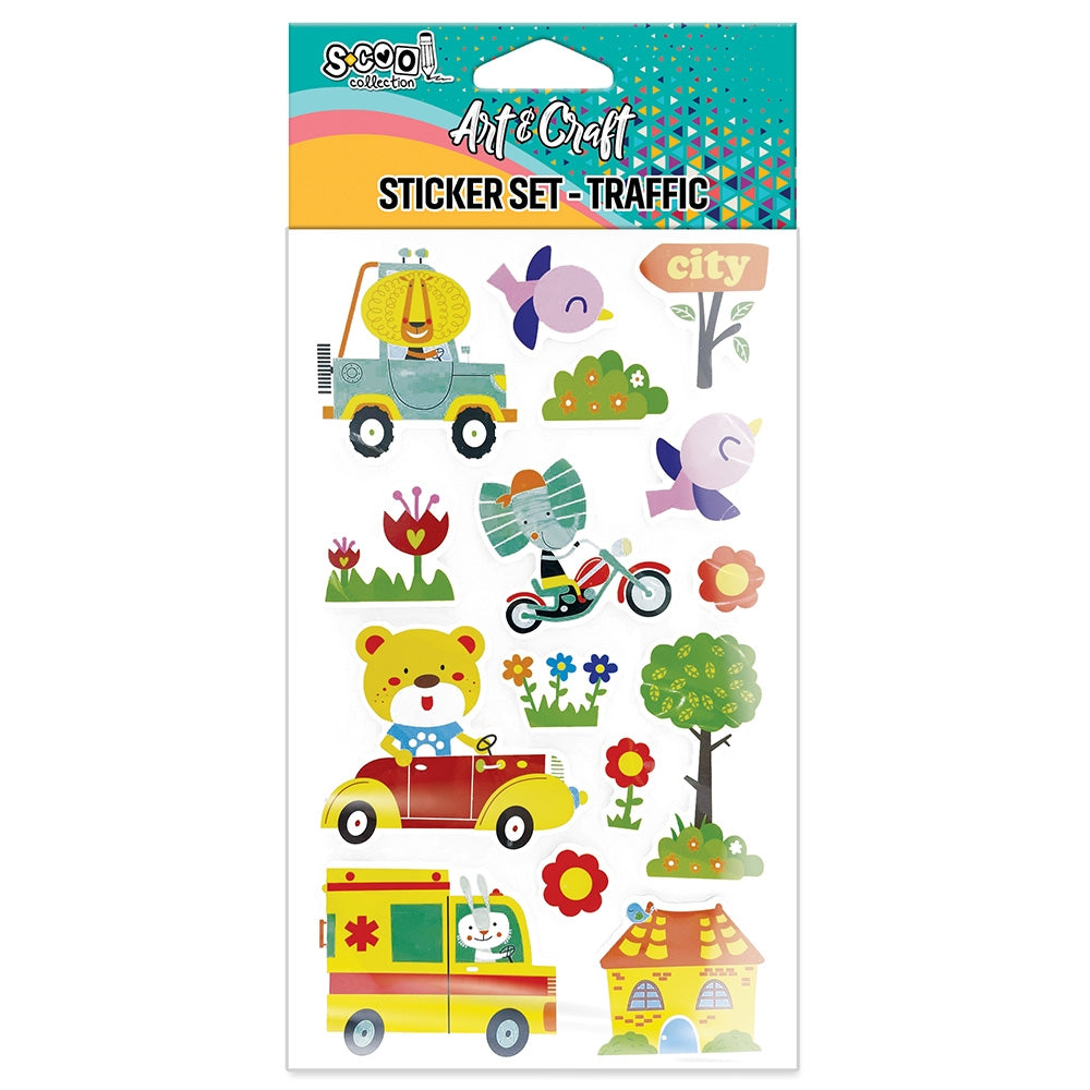 Accesorii craft, stickere 3D, Trafic - S-COOL