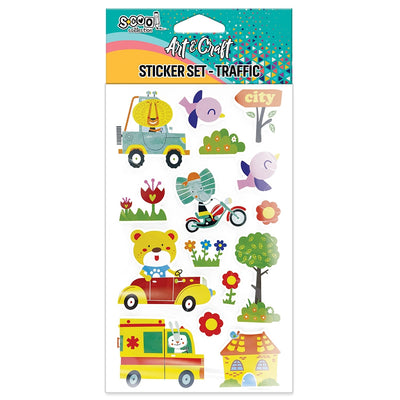 Accesorii craft, stickere 3D, Trafic - S-COOL