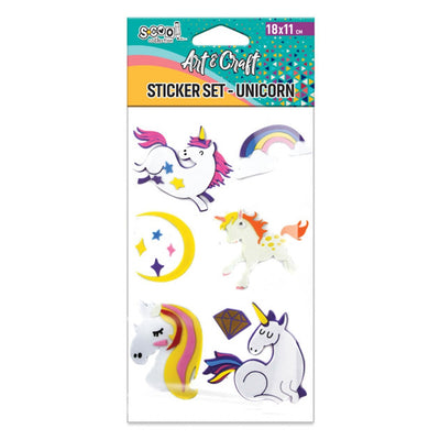 Accesorii craft, stickere 3D, Unicorni 2- S-COOL