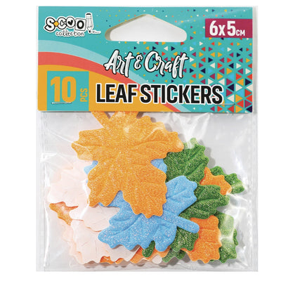 Accesorii craft, Stickere frunze, 10 buc/set - S-COOL