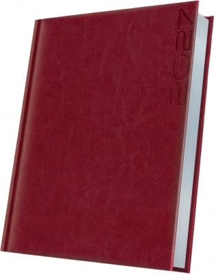 Agenda datata 2027 Herlitz Premium Deluxe Narni, A5, 352 pagini, coperta din piele sintetica, margini folio argintiu