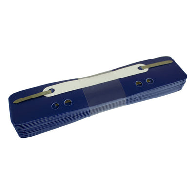Alonje din plastic A5 EVOFFICE, culoare albastră, set 25 bucăți, cu 4 perforații, ideale pentru îndosarierea eficientă a documentelor de mici dimensiuni