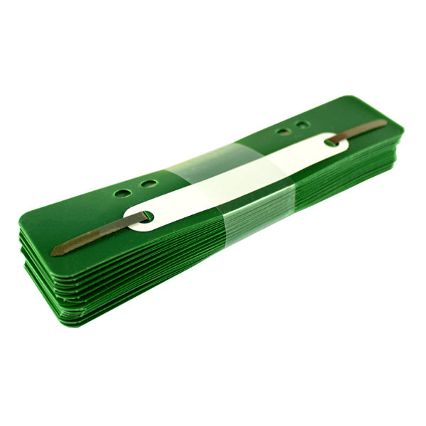 Alonje din plastic A5 EVOFFICE, culoare verde, set 25 bucăți, cu 4 perforații, ideale pentru îndosarierea eficientă a documentelor de mici dimensiuni