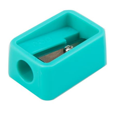 Ascutitoare simpla din plastic Deli gama Fancy culori vesele albastru galben verde roz dimensiuni reduse