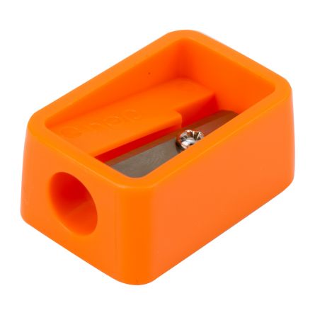 Ascutitoare simpla din plastic Deli gama Fancy culori vesele albastru galben verde roz dimensiuni reduse