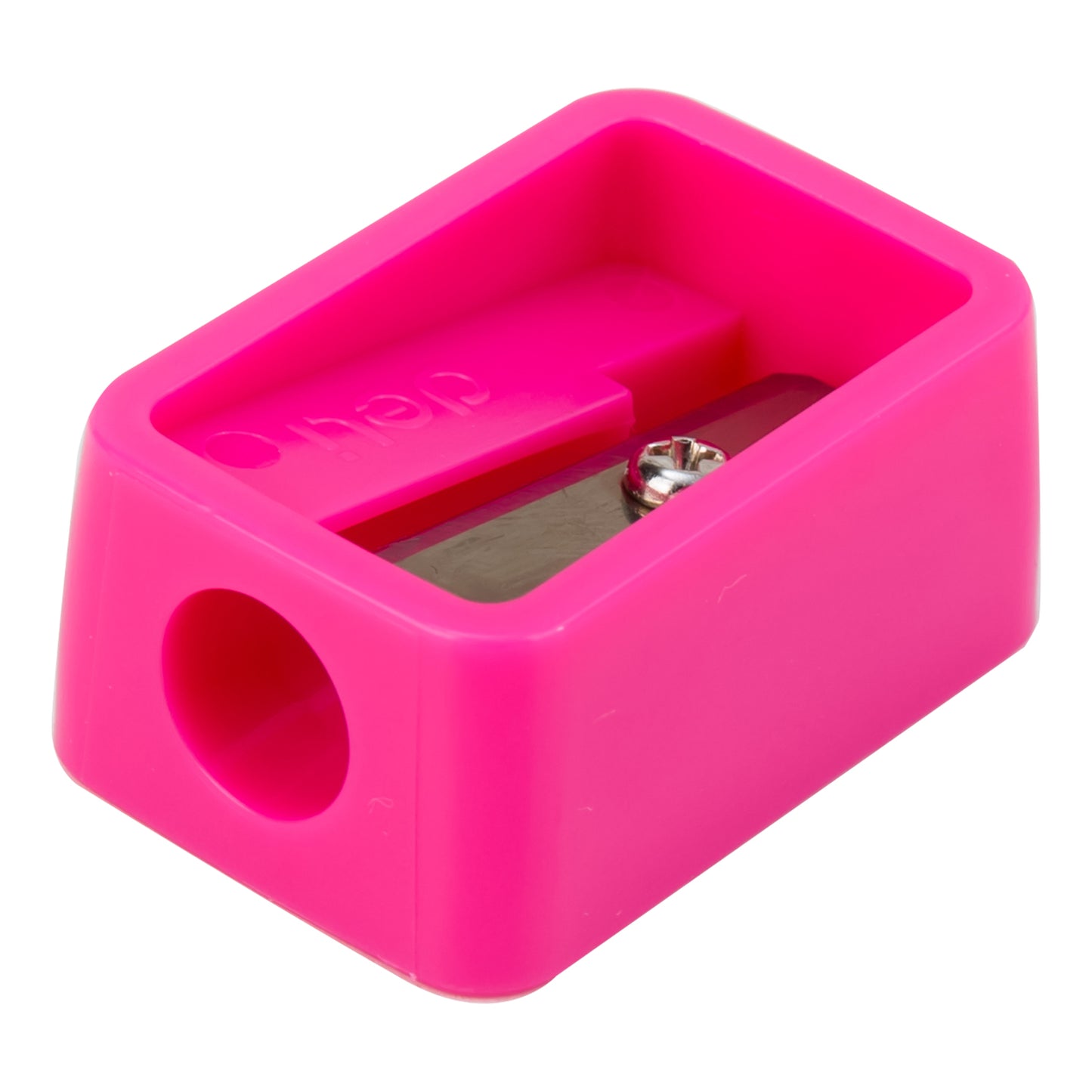 Ascutitoare simpla din plastic Deli gama Fancy culori vesele albastru galben verde roz dimensiuni reduse