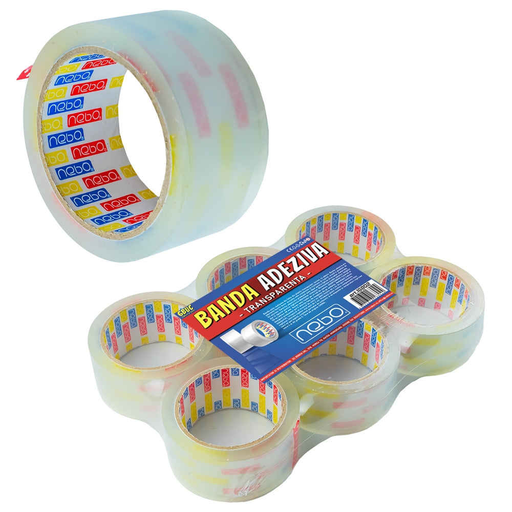 Banda Adeziva Transparenta 48X50 M - Nebo